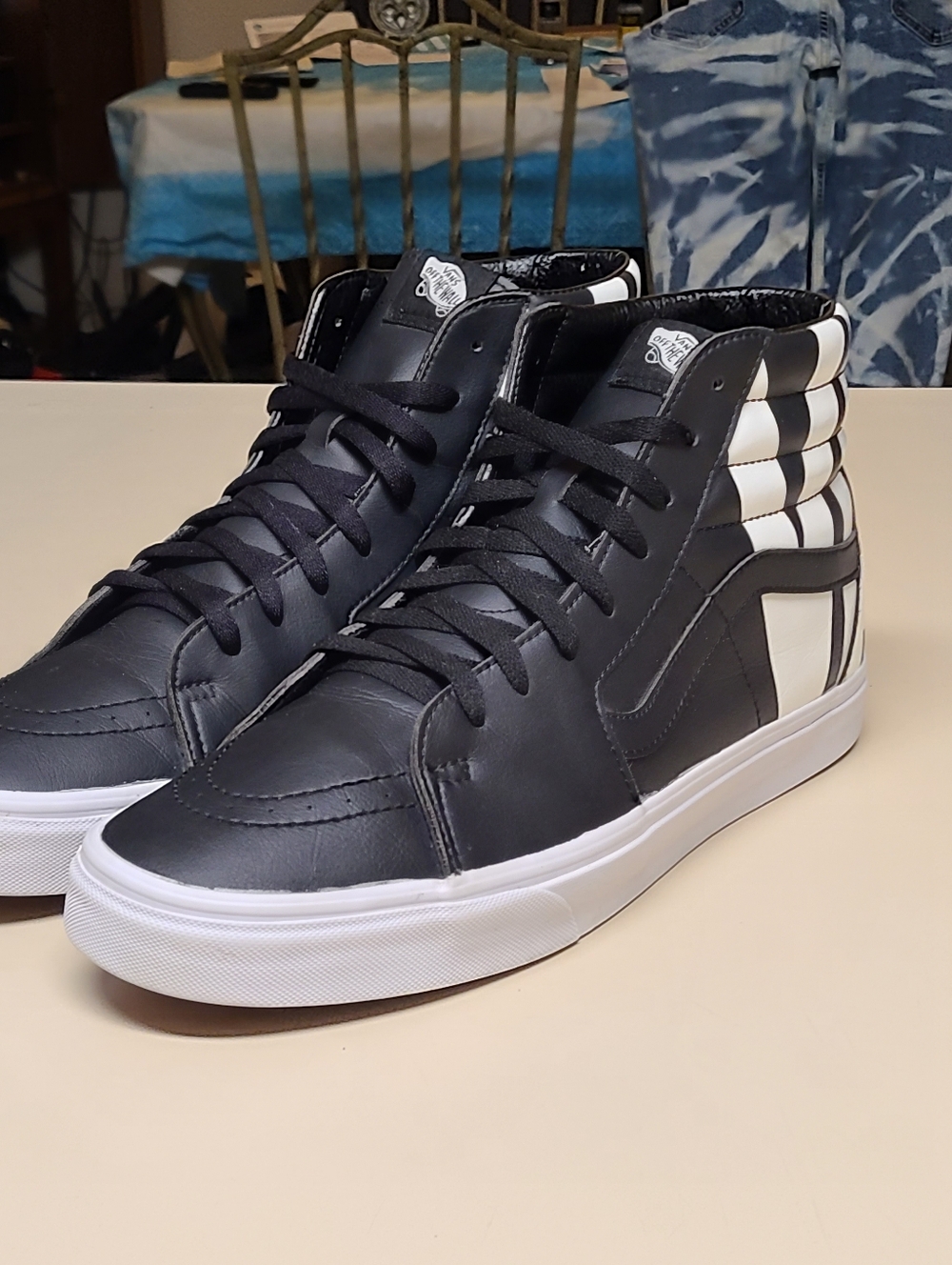 Vans Sk8 Hi Classic Tumble hi top skateboard sneakers size 13
